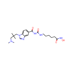 CN(C)CC(C)(C)Cn1cnc2cc(C(=O)NC(=O)NCCCCCC(=O)NO)ccc21 ZINC000049034396