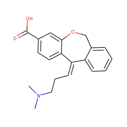 CN(C)CC/C=C1/c2ccccc2COc2cc(C(=O)O)ccc21 ZINC000013455811