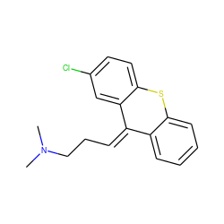 CN(C)CC/C=C1/c2ccccc2Sc2ccc(Cl)cc21 ZINC000000001137