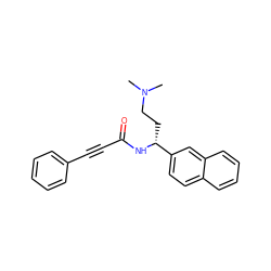 CN(C)CC[C@@H](NC(=O)C#Cc1ccccc1)c1ccc2ccccc2c1 ZINC000028654059