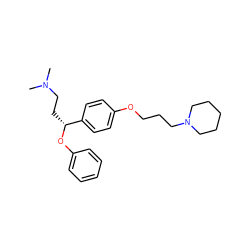 CN(C)CC[C@@H](Oc1ccccc1)c1ccc(OCCCN2CCCCC2)cc1 ZINC000028827055
