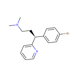 CN(C)CC[C@@H](c1ccc(Br)cc1)c1ccccn1 ZINC000000000096