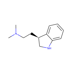 CN(C)CC[C@@H]1CNc2ccccc21 ZINC000027759710