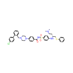 CN(C)CC[C@H](CSc1ccccc1)Nc1ccc(S(=O)(=O)NC(=O)c2ccc(N3CCN(Cc4ccccc4-c4ccc(Cl)cc4)CC3)cc2)cc1 ZINC000096302138