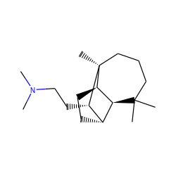 CN(C)CC[C@H]1[C@H]2CC[C@@H]3[C@H]2C(C)(C)CCC[C@]13C ZINC000028645617