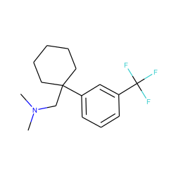 CN(C)CC1(c2cccc(C(F)(F)F)c2)CCCCC1 ZINC000066098304