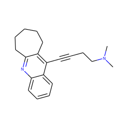 CN(C)CCC#Cc1c2c(nc3ccccc13)CCCCC2 ZINC000013533647