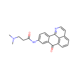 CN(C)CCC(=O)Nc1ccc2c(c1)C(=O)c1cccc3ccnc-2c13 ZINC000028902705