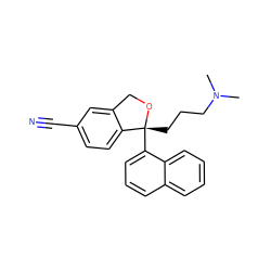 CN(C)CCC[C@]1(c2cccc3ccccc23)OCc2cc(C#N)ccc21 ZINC000142612115