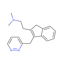 CN(C)CCC1=C(Cc2cccnn2)c2ccccc2C1 ZINC000049115360