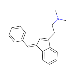 CN(C)CCC1=C/C(=C\c2ccccc2)c2ccccc21 ZINC000028523988