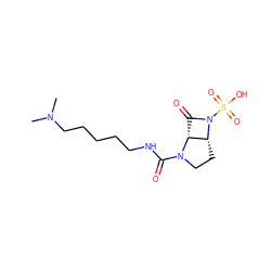 CN(C)CCCCCNC(=O)N1CC[C@@H]2[C@H]1C(=O)N2S(=O)(=O)O ZINC000072107817