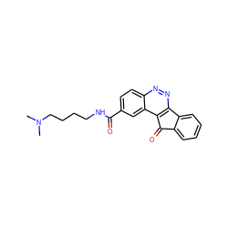 CN(C)CCCCNC(=O)c1ccc2nnc3c(c2c1)C(=O)c1ccccc1-3 ZINC001772610420