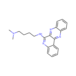 CN(C)CCCCNc1nc2ccccc2c2nc3ccccc3nc12 ZINC001772633551