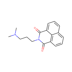 CN(C)CCCN1C(=O)c2cccc3cccc(c23)C1=O ZINC000004006372