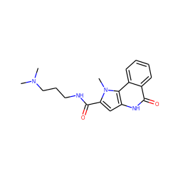 CN(C)CCCNC(=O)c1cc2[nH]c(=O)c3ccccc3c2n1C ZINC000169352943