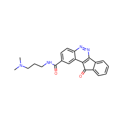 CN(C)CCCNC(=O)c1ccc2nnc3c(c2c1)C(=O)c1ccccc1-3 ZINC001772652581