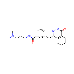 CN(C)CCCNC(=O)c1cccc(Cc2n[nH]c(=O)c3c2CCCC3)c1 ZINC000168348584