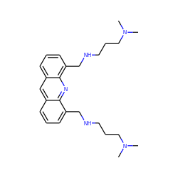 CN(C)CCCNCc1cccc2cc3cccc(CNCCCN(C)C)c3nc12 ZINC000045283492