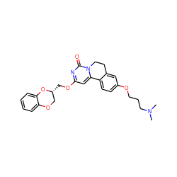 CN(C)CCCOc1ccc2c(c1)CCn1c-2cc(OC[C@@H]2COc3ccccc3O2)nc1=O ZINC000219795955