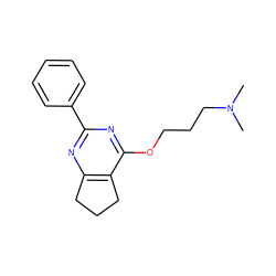 CN(C)CCCOc1nc(-c2ccccc2)nc2c1CCC2 ZINC000653735420