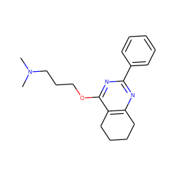 CN(C)CCCOc1nc(-c2ccccc2)nc2c1CCCC2 ZINC000653725539