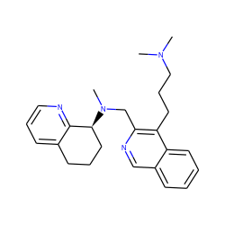 CN(C)CCCc1c(CN(C)[C@H]2CCCc3cccnc32)ncc2ccccc12 ZINC000049113091