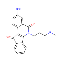 CN(C)CCCn1c2c(c3ccc(N)cc3c1=O)C(=O)c1ccccc1-2 ZINC000095581834