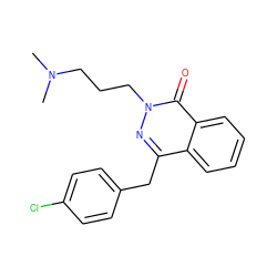 CN(C)CCCn1nc(Cc2ccc(Cl)cc2)c2ccccc2c1=O ZINC000071318815