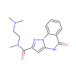 CN(C)CCN(C)C(=O)c1cc2[nH]c(=O)c3ccccc3n2n1 ZINC000043012390