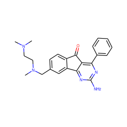 CN(C)CCN(C)Cc1ccc2c(c1)-c1nc(N)nc(-c3ccccc3)c1C2=O ZINC000049067806