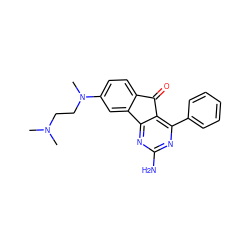 CN(C)CCN(C)c1ccc2c(c1)-c1nc(N)nc(-c3ccccc3)c1C2=O ZINC000049089444