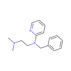 CN(C)CCN(Cc1ccccc1)c1ccccn1 ZINC000019117728