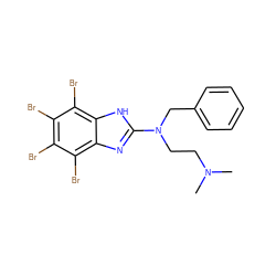 CN(C)CCN(Cc1ccccc1)c1nc2c(Br)c(Br)c(Br)c(Br)c2[nH]1 ZINC000143388056