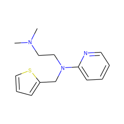 CN(C)CCN(Cc1cccs1)c1ccccn1 ZINC000002510048