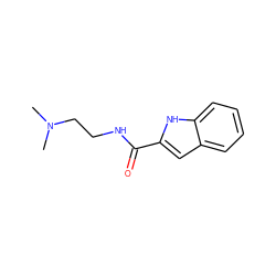 CN(C)CCNC(=O)c1cc2ccccc2[nH]1 ZINC000012653907