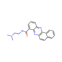 CN(C)CCNC(=O)c1cccc2nc3c(ccc4ccccc43)nc12 ZINC000005808506