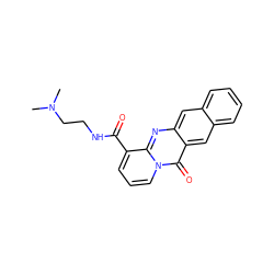 CN(C)CCNC(=O)c1cccn2c(=O)c3cc4ccccc4cc3nc12 ZINC000002957471