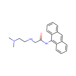 CN(C)CCNCC(=O)Nc1c2ccccc2cc2ccccc12 ZINC000169331173