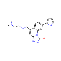 CN(C)CCNCc1cc2n[nH]c(=O)n2c2cc(-c3ccc[nH]3)ccc12 ZINC000084604964