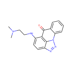 CN(C)CCNc1ccc2nnn3c4ccccc4c(=O)c1c23 ZINC000005732905