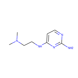 CN(C)CCNc1ccnc(N)n1 ZINC000083824344