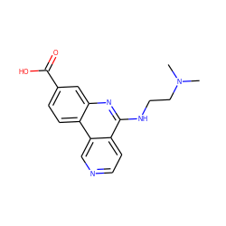 CN(C)CCNc1nc2cc(C(=O)O)ccc2c2cnccc12 ZINC000066111469