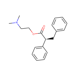 CN(C)CCOC(=O)[C@@H](Cc1ccccc1)c1ccccc1 ZINC000095552600