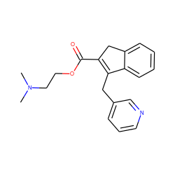 CN(C)CCOC(=O)C1=C(Cc2cccnc2)c2ccccc2C1 ZINC000013493503