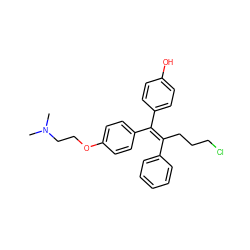 CN(C)CCOc1ccc(/C(=C(/CCCCl)c2ccccc2)c2ccc(O)cc2)cc1 ZINC000014978646