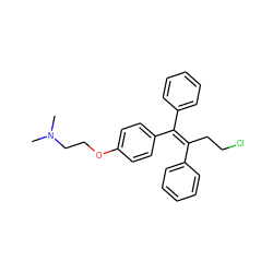 CN(C)CCOc1ccc(/C(=C(/CCCl)c2ccccc2)c2ccccc2)cc1 ZINC000012404516