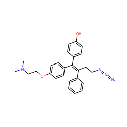 CN(C)CCOc1ccc(/C(=C(/CCN=[N+]=[N-])c2ccccc2)c2ccc(O)cc2)cc1 ZINC000014978654