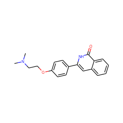 CN(C)CCOc1ccc(-c2cc3ccccc3c(=O)[nH]2)cc1 ZINC001772613653