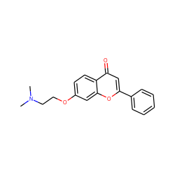 CN(C)CCOc1ccc2c(=O)cc(-c3ccccc3)oc2c1 ZINC000005957935